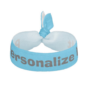 Personalized name elastic hair tie