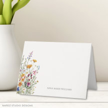 Personalized Name Elegant Boho Chic Folded