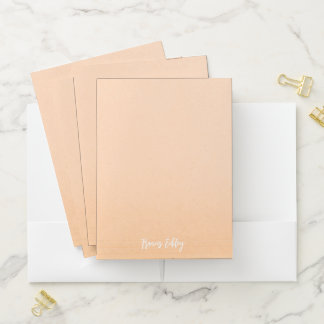 Personalized Name Elegant Pocket Folder Design