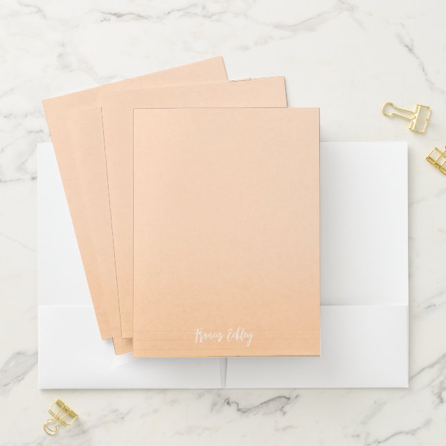 Personalized Name Elegant Pocket Folder Design (In Situ)