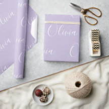 Personalized Name Elegant Purple Modern