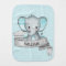 Personalized Name Elephant Baby Boy Blue & Gray