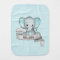 Personalized Name Elephant Baby Boy Blue & Gray
