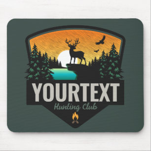 Personalized NAME Elk Hunting Wilderness Sunset  Mouse Pad