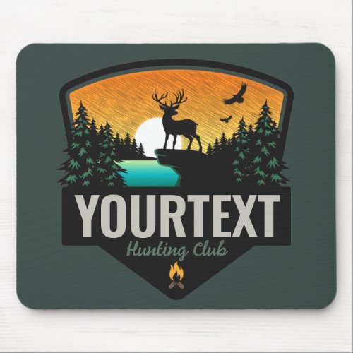 Personalized NAME Elk Hunting Wilderness Sunset  Mouse Pad
