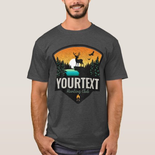 Personalized NAME Elk Hunting Wilderness Sunset T_Shirt