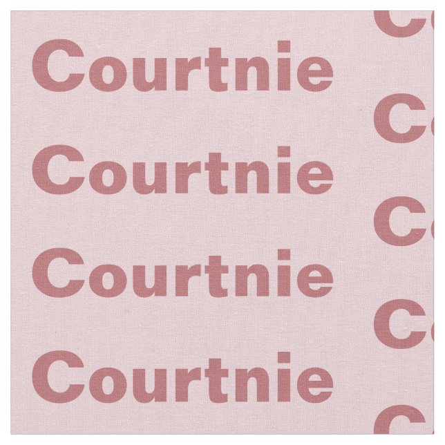 Personalized Name Fabric (Close Up)