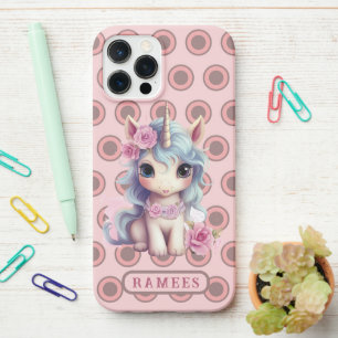 Personalized Name Fairy Baby Unicorn Sparkling iPhone 12 Pro Max Case