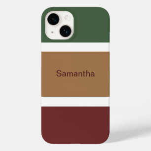 Personalized Name Fall Block Colors Case-Mate iPhone 14 Case