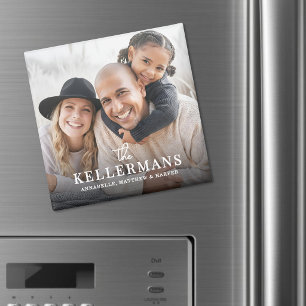 Personalized Name Family Photo Magnet