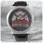 Personalized NAME Firefighter Helmet Fire Rescue Watch<br><div class="desc">Custom Firefighter Helmet ADD NAME Fire Department Rescue design - Customize with your Name,  Unit/Station/Badge Number and Location.</div>