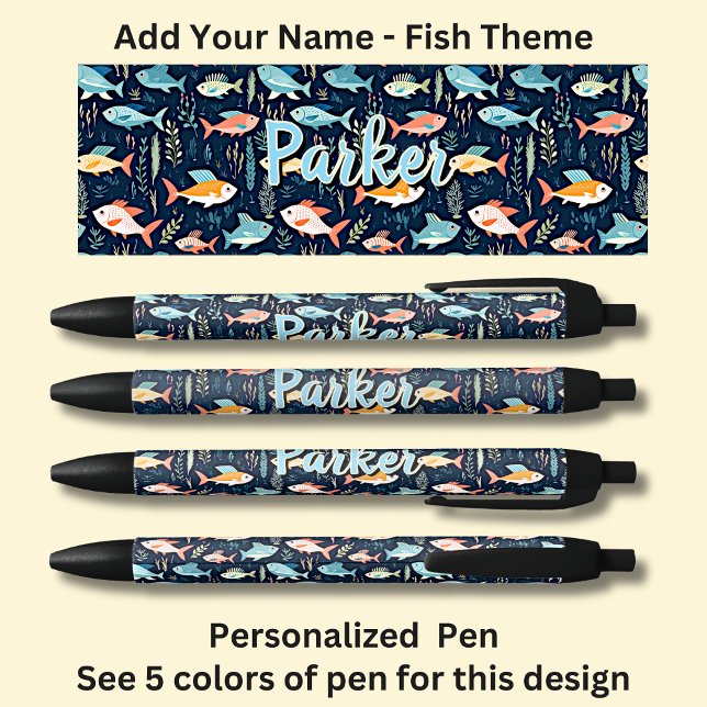 Personalized Name, Fish Fishing Fish Lover  Pen (Creator Uploaded)