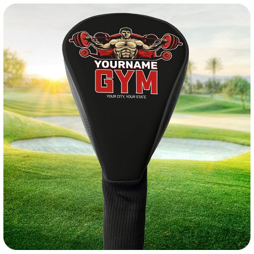 Personalized NAME Fitness Home GYM Weight Lifting  Golf Head Cover