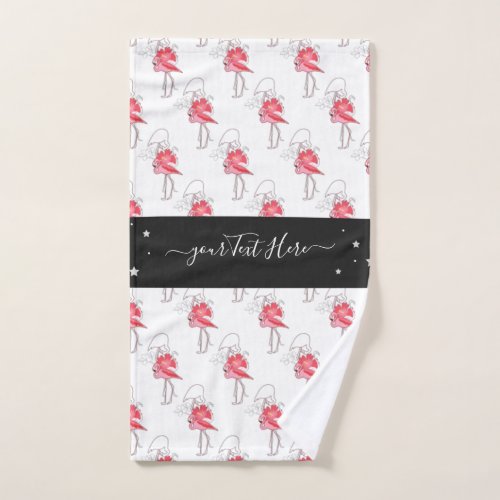 Personalized Name Flamingo Gifts for all Hand Towel
