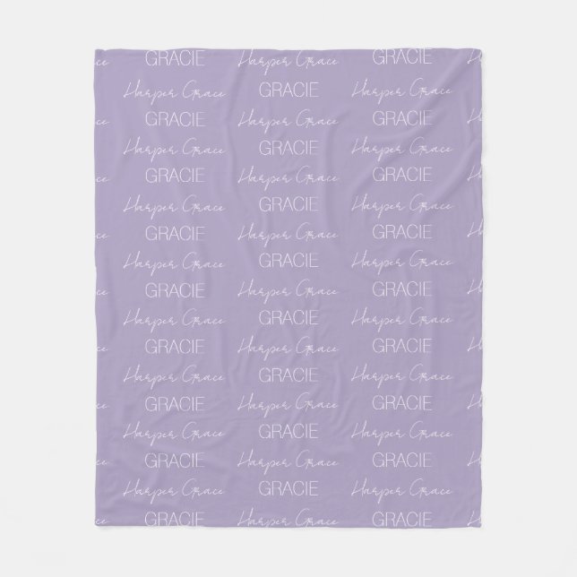 Personalized Name Fleece Blanket (Front)