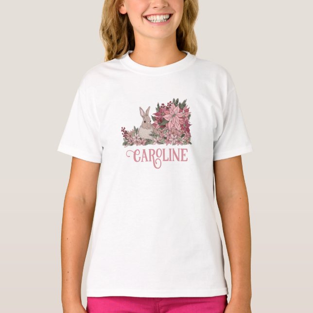 Personalized Name Floral Easter T-Shirt (Front)