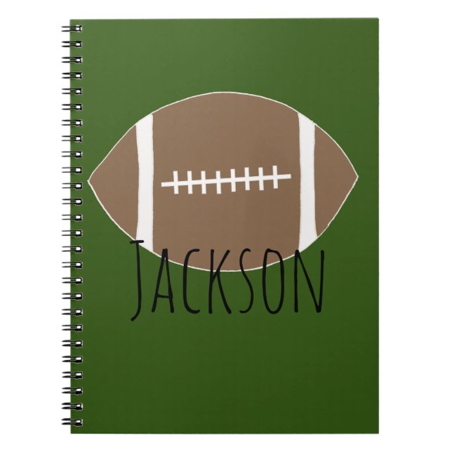Personalized Name Football Notebook (Front)