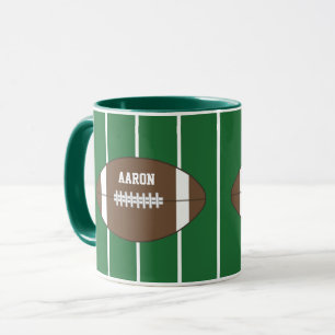 Personalized Name Football Sports Coffee Mug