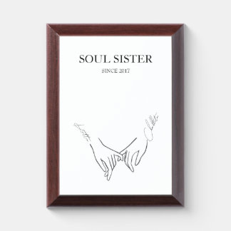 Personalized Name for Best friend Print Award Plaque