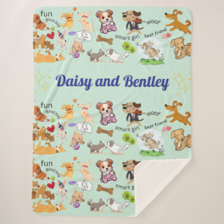 Personalized Name for Child & Pet Fleece Blanket