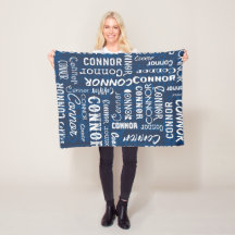 Personalized Name for Conner Navy Blue