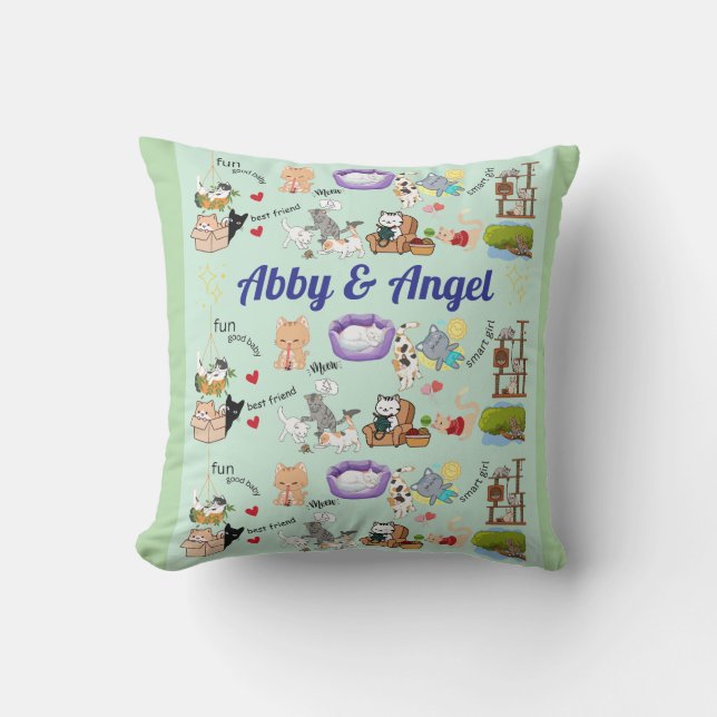 Personalized Name for You or your Child  Throw Pillow (Front)