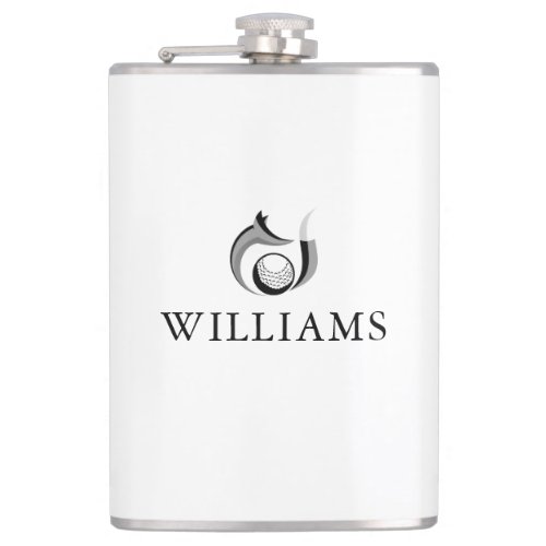 Personalized Name Fox And Golf Ball Flask