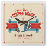 Personalized NAME Fresh Brew Coffee House Shop