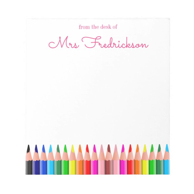 Personalized Name | From The Desk Of Notepad | Zazzle