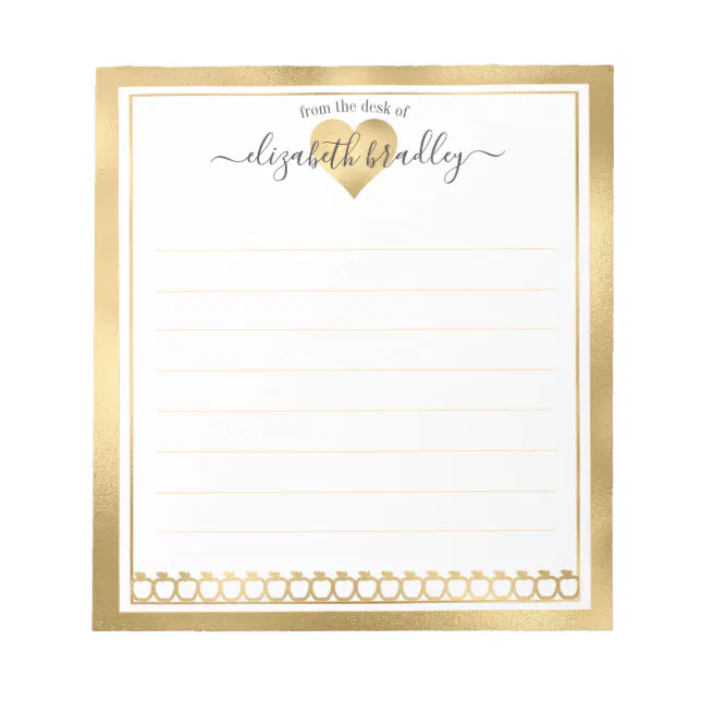 Personalized Name | From The Desk Of Notepad | Zazzle