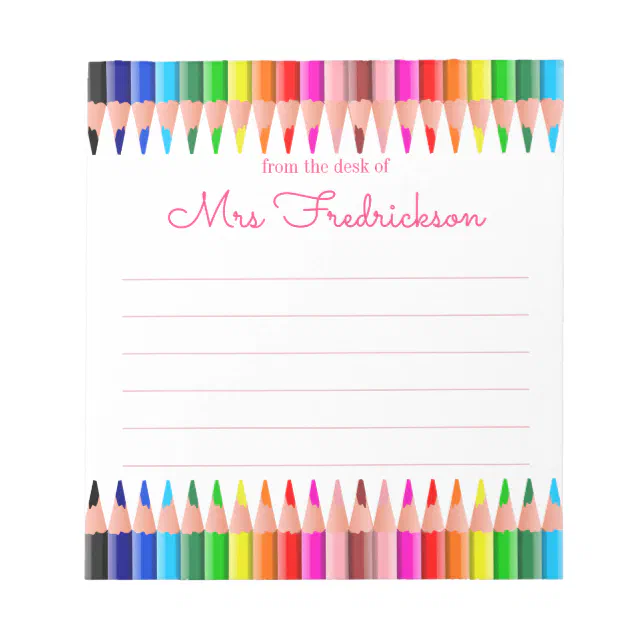 Personalized Name | From The Desk Of Notepad | Zazzle