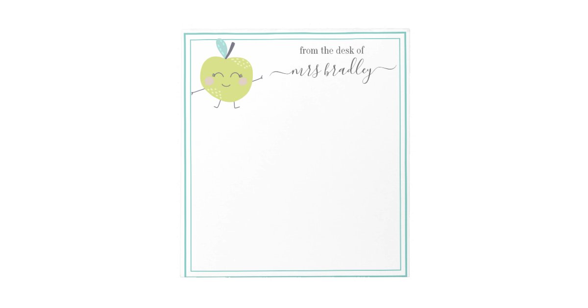 Personalized Name From The Desk Of Notepad Zazzle Com