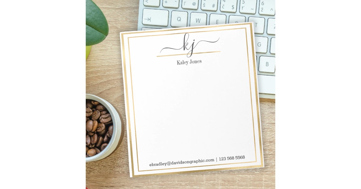 Personalized Name | From The Desk Of Notepad | Zazzle