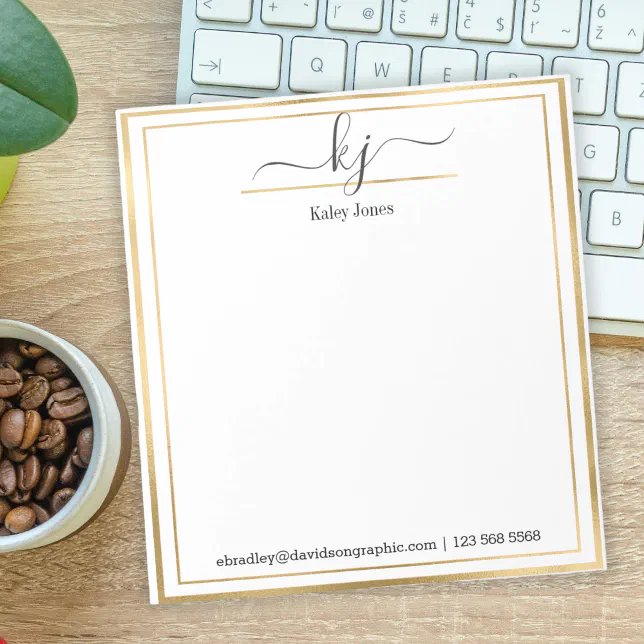 Personalized Name | From The Desk Of Notepad | Zazzle