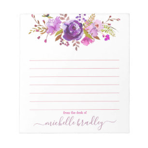 Personalized Name   From The Desk Of Notepad