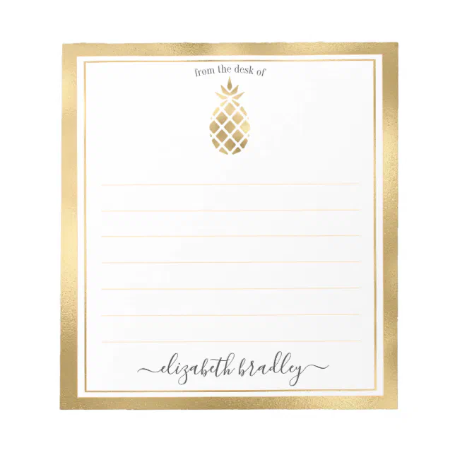 Personalized Name | From The Desk Of Notepad | Zazzle