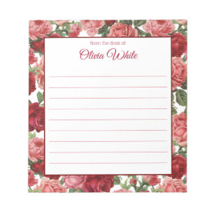 Personalized Name   From The Desk Of Notepad