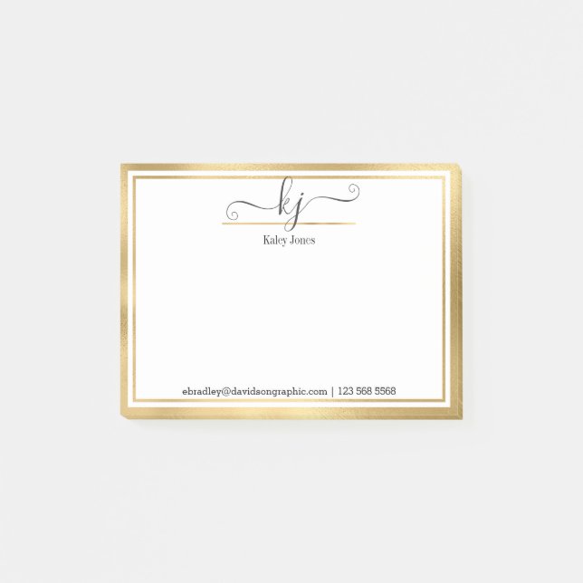 Personalized Name | From The Desk Of Notes (Front)