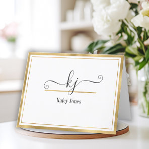 Personalized Name | From The Desk Of Thank You Car Card
