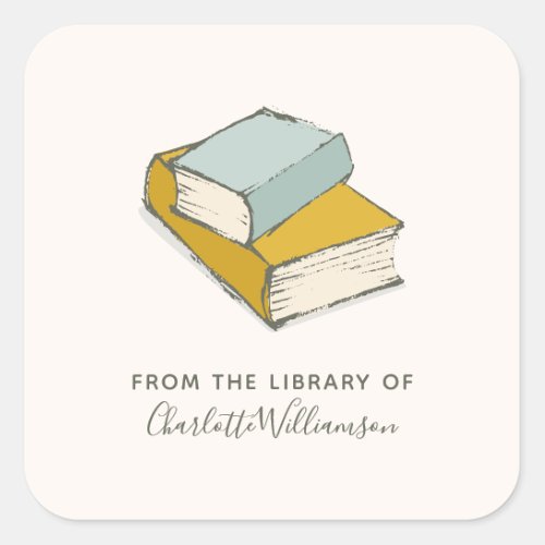 Personalized Name From The Library of Bookplate