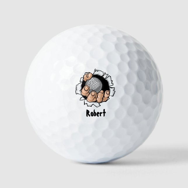 Personalized name Funny  Golf Balls (Front)