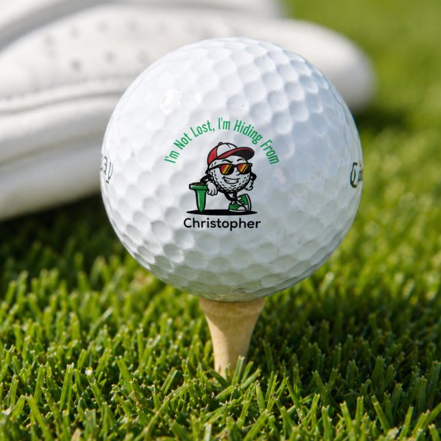 Personalized Name Funny Golf Balls (Funny Personalized Golf Ball for your favorite golfer. Amusing way to identify your golf ball. )