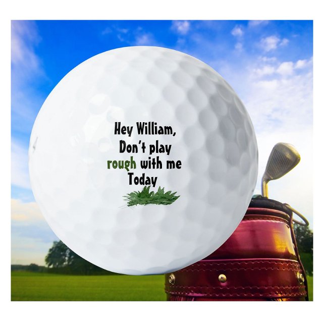 Personalized Name Funny in the Rough Golf Balls (Creator Uploaded)