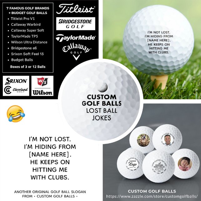 Personalized Name Funny Lost Golf Ball Joke (Creator Uploaded)