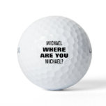 Personalized Name Funny Lost Golf Balls