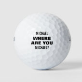 Personalized Name Funny Lost Golf Balls (Front)
