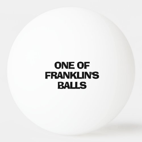 Personalized Name Funny Ping Pong Ball