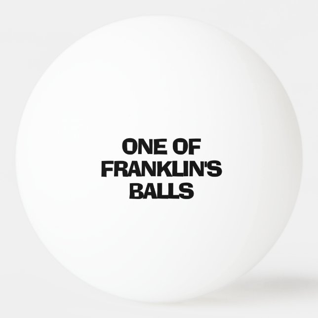 Personalized Name Funny Ping Pong Ball (Front)