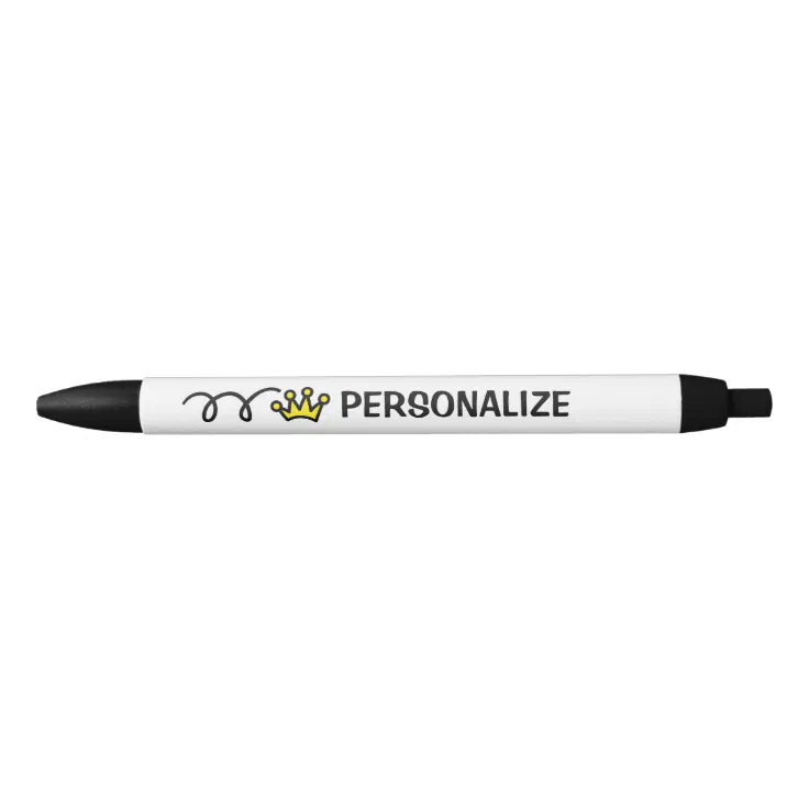 Personalized name funny princess crown logo pen | Zazzle Personalized name funny princess crown logo pen | Zazzle
