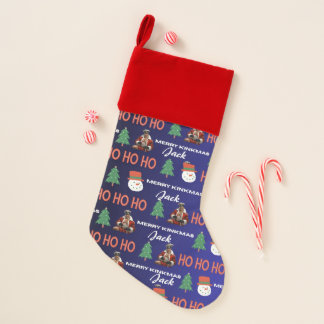 Personalized Name Gay Leather Santa Christmas Stoc Stocking